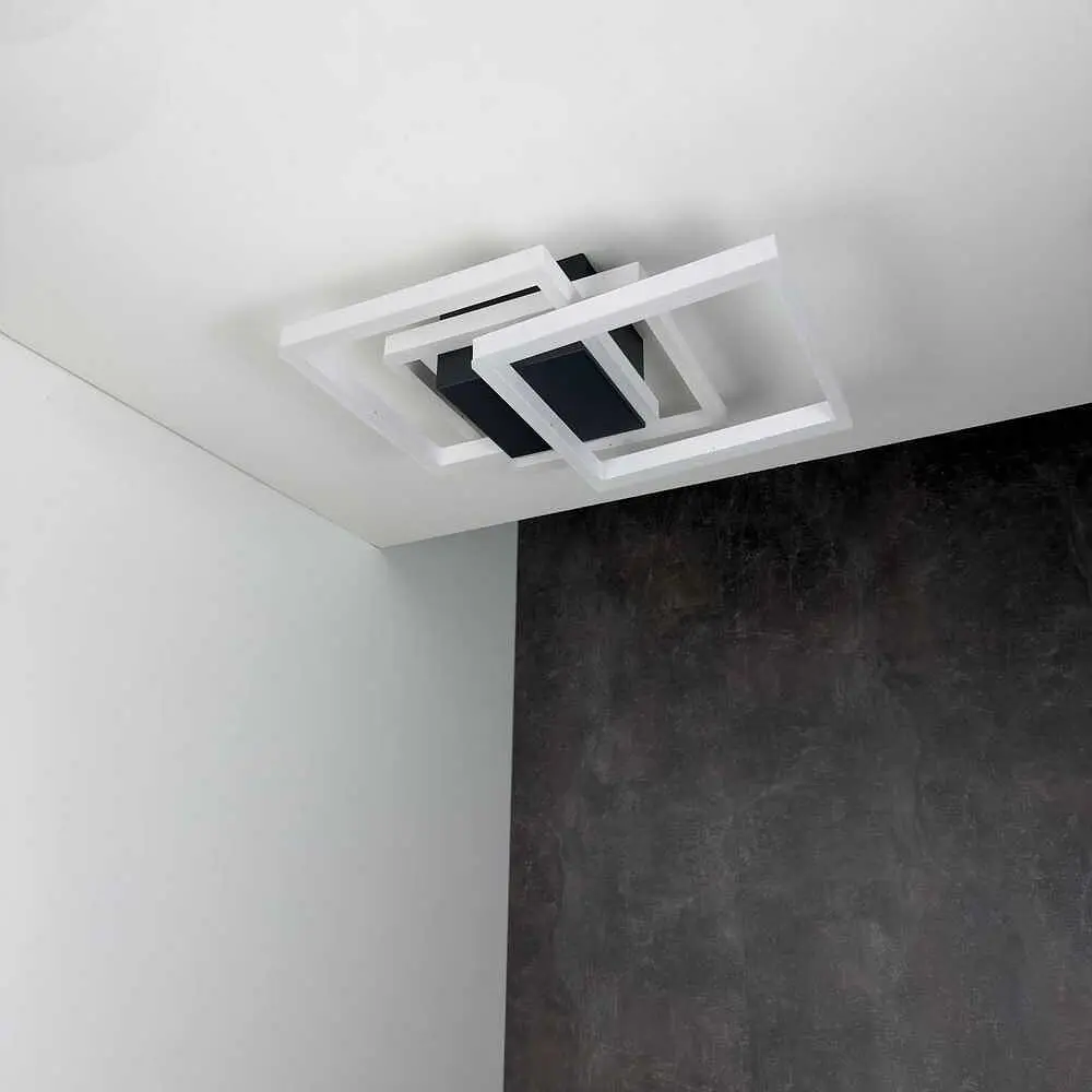 Світильник LED smart RAFAEL+пульт 100W 3000-5000K IP20 прямокутний біло-чорний Violux ( 220905 ) - фото 2