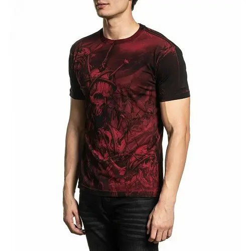 Футболка Xtreme Couture by Affliction T-Shirt Headhunter Red Tattoo Biker 4XL - фото 5