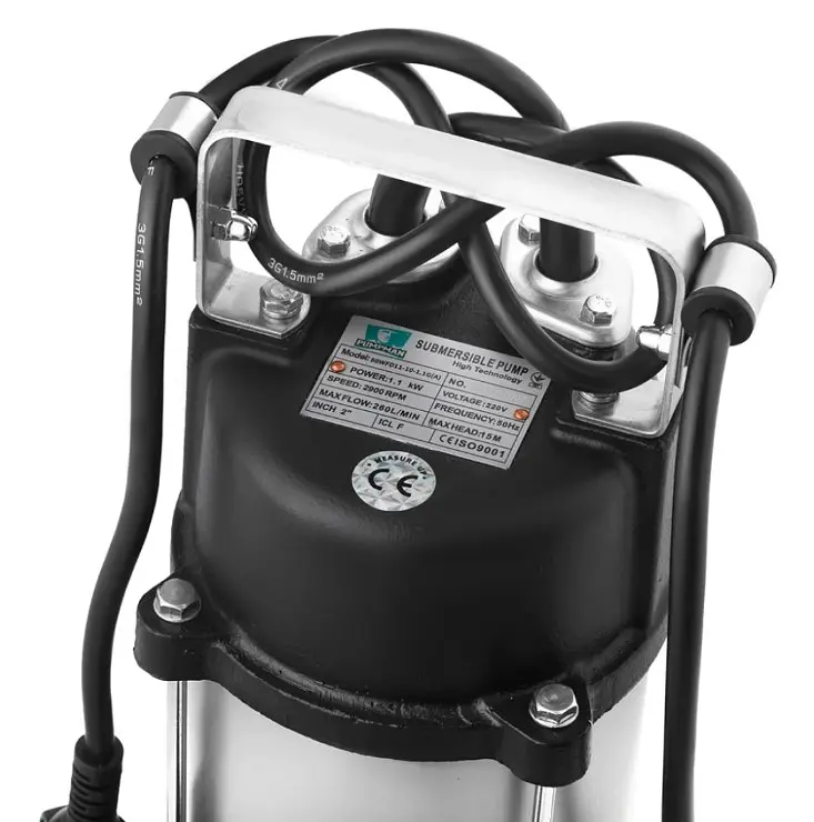 Дренажно-фекальний насос Pumpman 50WFD11-10-1.1G(A) Нmax 15 м Qmax 17 куб,м 1100 Вт (CV033201) - фото 2