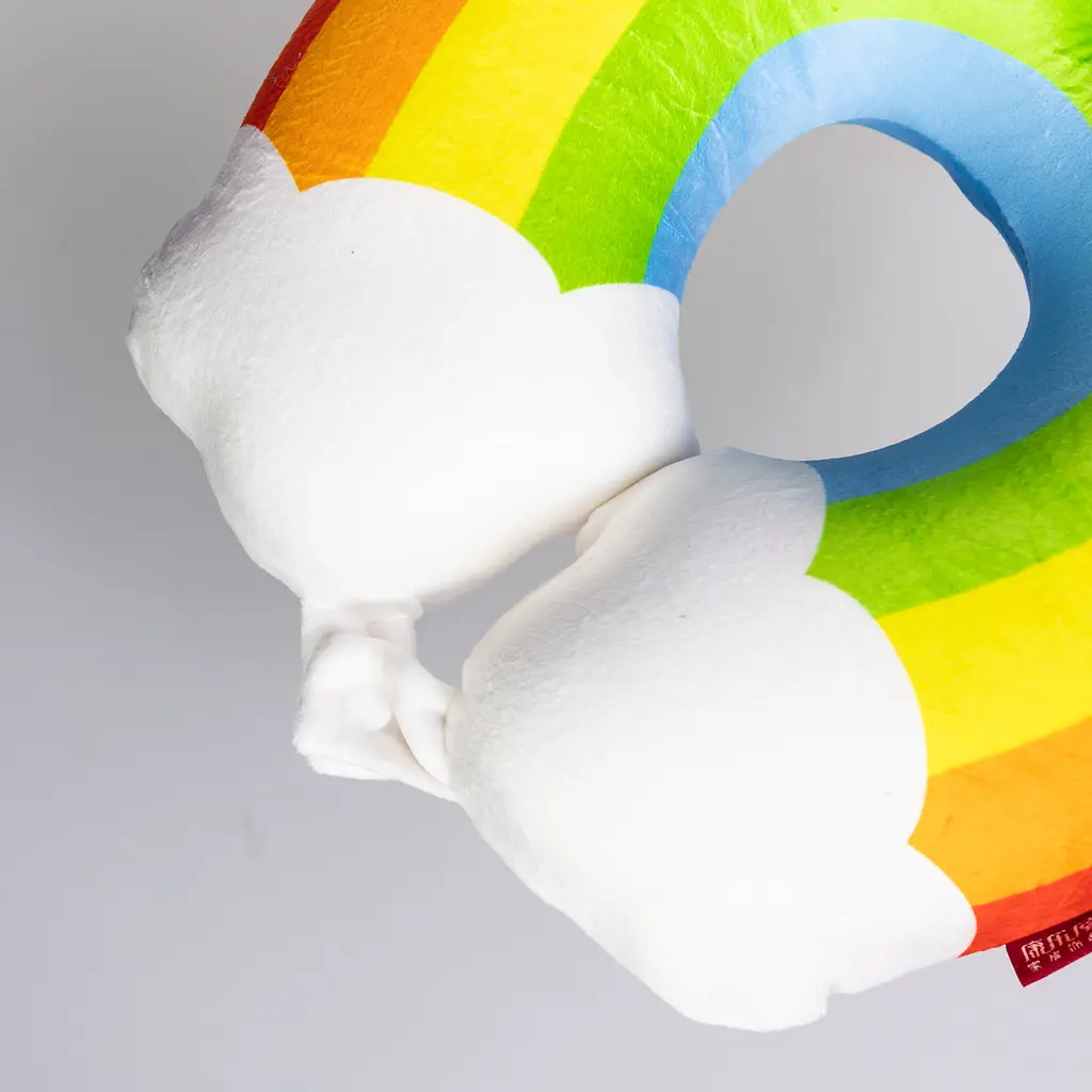 Ортопедична подушка для шиї Yiwu Rainbow U-подібна, з ефектом пам'яті, червона - фото 2