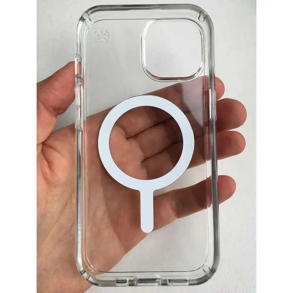 Противоударный чехол прозрачный для iPhone 13 / 14 / 15 Speck Presidio Clear Case MagSafe  (150553-3240) - фото 7