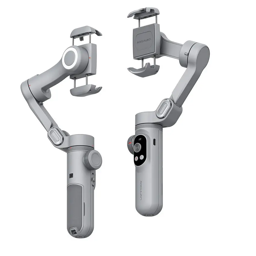 Триосьовий стабілізатор AOCHUAN Professional Gimbal Stabilizer for Smartphone SMART X Pro Сірий (AOCHUAN-SMARTXPRO-G) - фото 5