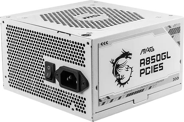 Блок живлення MSI MAG A850GL PCIE5 850W 80+ Gold White (MAG A850GL PCIE5 WHITE) - фото 4