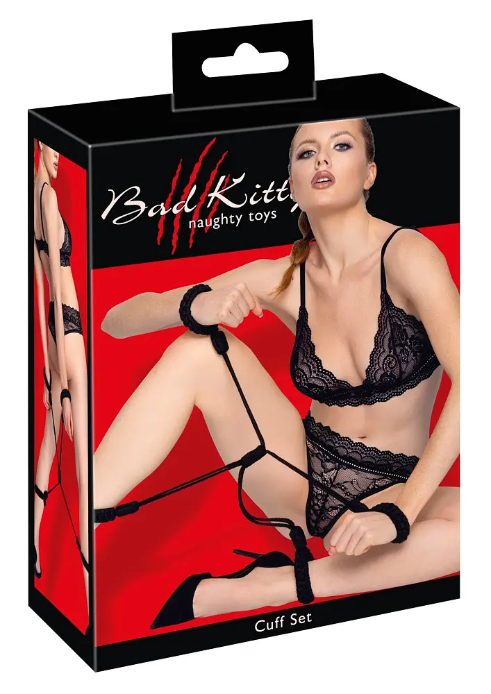 Набір для бондажу - 2493300 Bad Kitty Handcuffs S/M