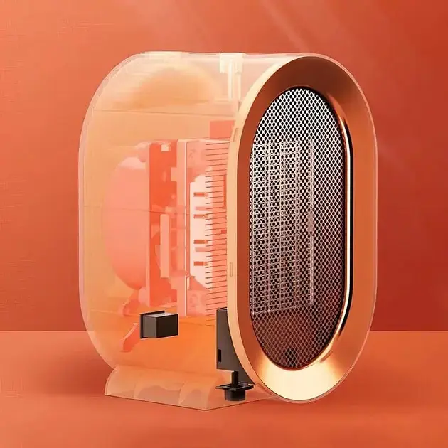 Керамічний обігрівач настільний A-Plus 1000W РТС тепловентилятор, 2 режими, захист від перегріву - фото 2