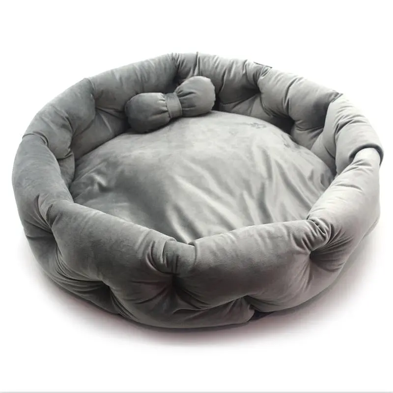 Лежак для собак и кошек Zoo-hunt Сэм серый №3 60х15 см - фото 1