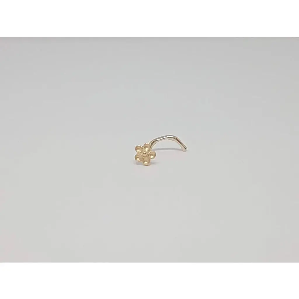 Золотая серьга-пирсинг в нос Dear. 1009 - фото 3