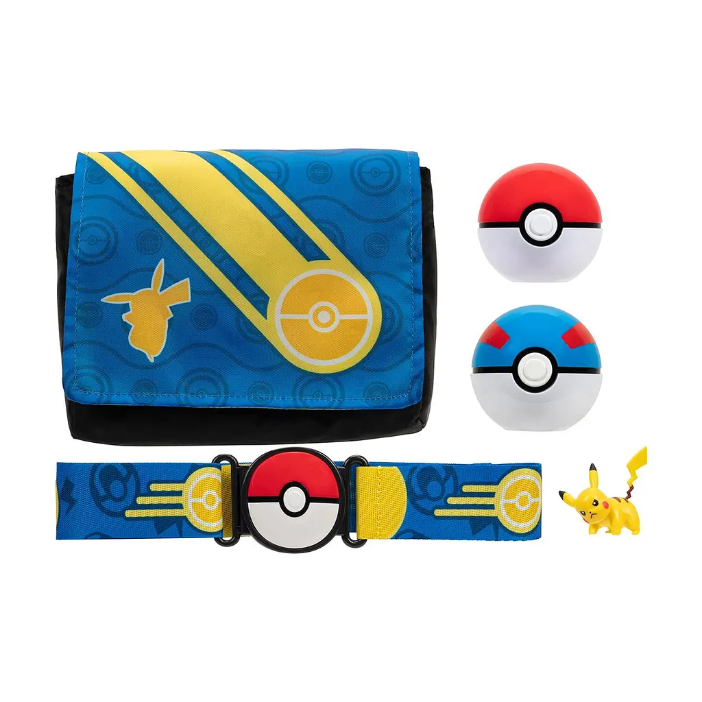 Ігровий набір POKEMON W5 - СПОРЯДЖЕННЯ ТРЕНЕРА ПІКАЧУ (2 покеболи, пояс, фігурка, сумка для м'ячів) Pokemon PKW3649 - фото 2