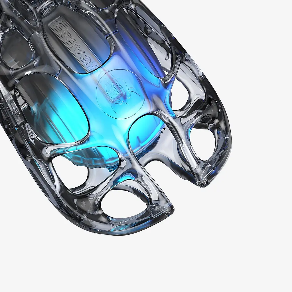 Ігрова Миша GravaStar Mercury M2 - Transparent Black (GRAVASTARM2_XTAL_BLK) - фото 4