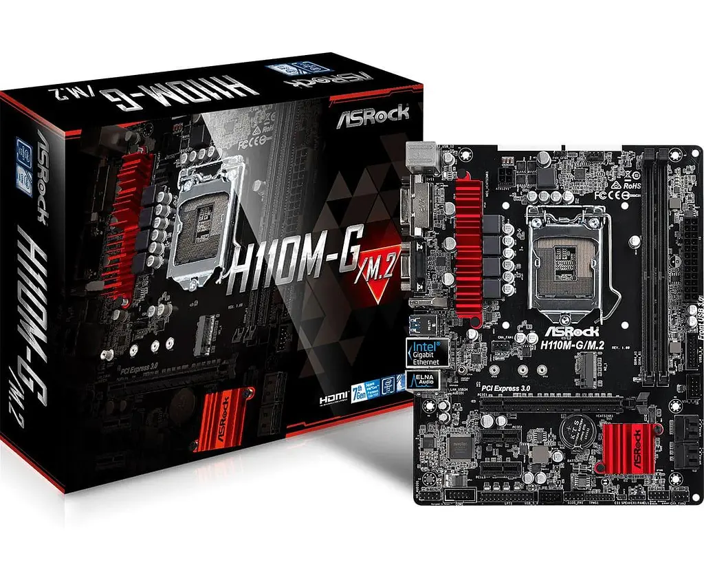Материнська плата AsRock H110M-G/M.2 (H110M-G/M.2) Б/в - фото 5