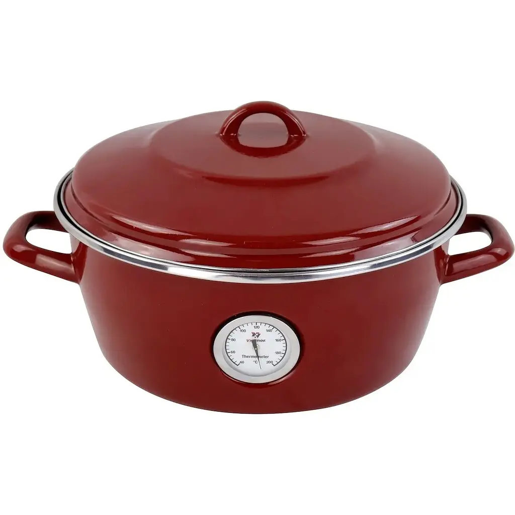 Каструля з термометром Vitrinor Dutch Oven 26 см 5 л червона (2111691)