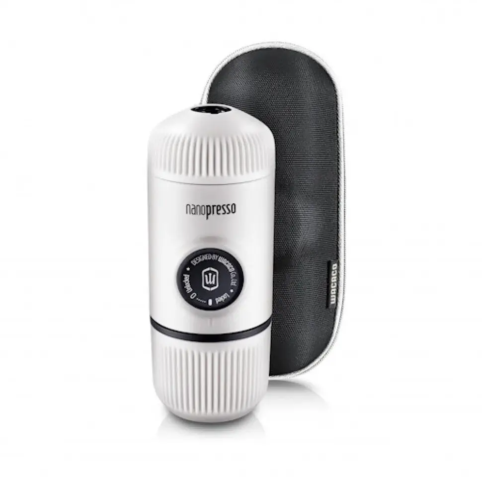 Еспресо-кавоварка Wacaco Nanopresso 18 бар 80 мл Біло-чорний (2772983584)