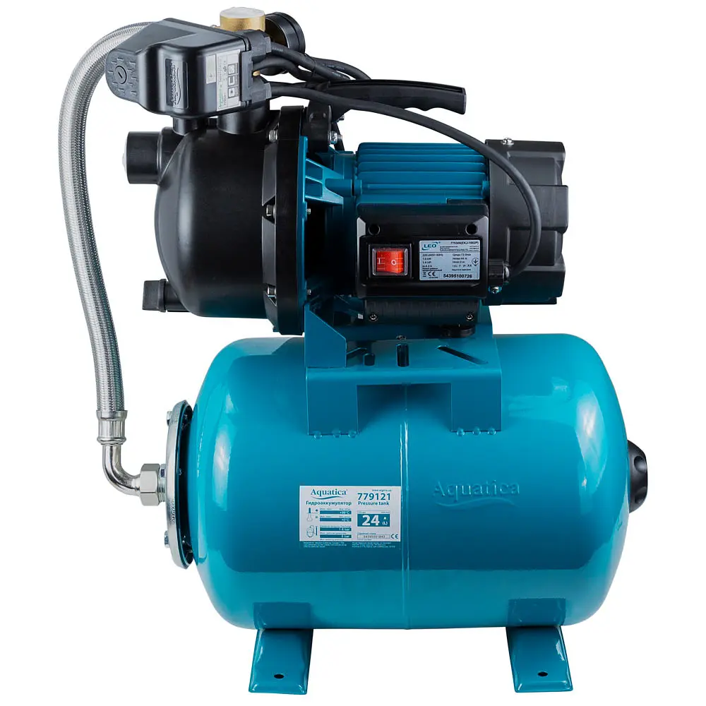 Насосна станція AquaticaLeo EKJ-1002PA5/UA 1.0кВт Hmax 44м Qmax 73л/хв 775308/24 - фото 6