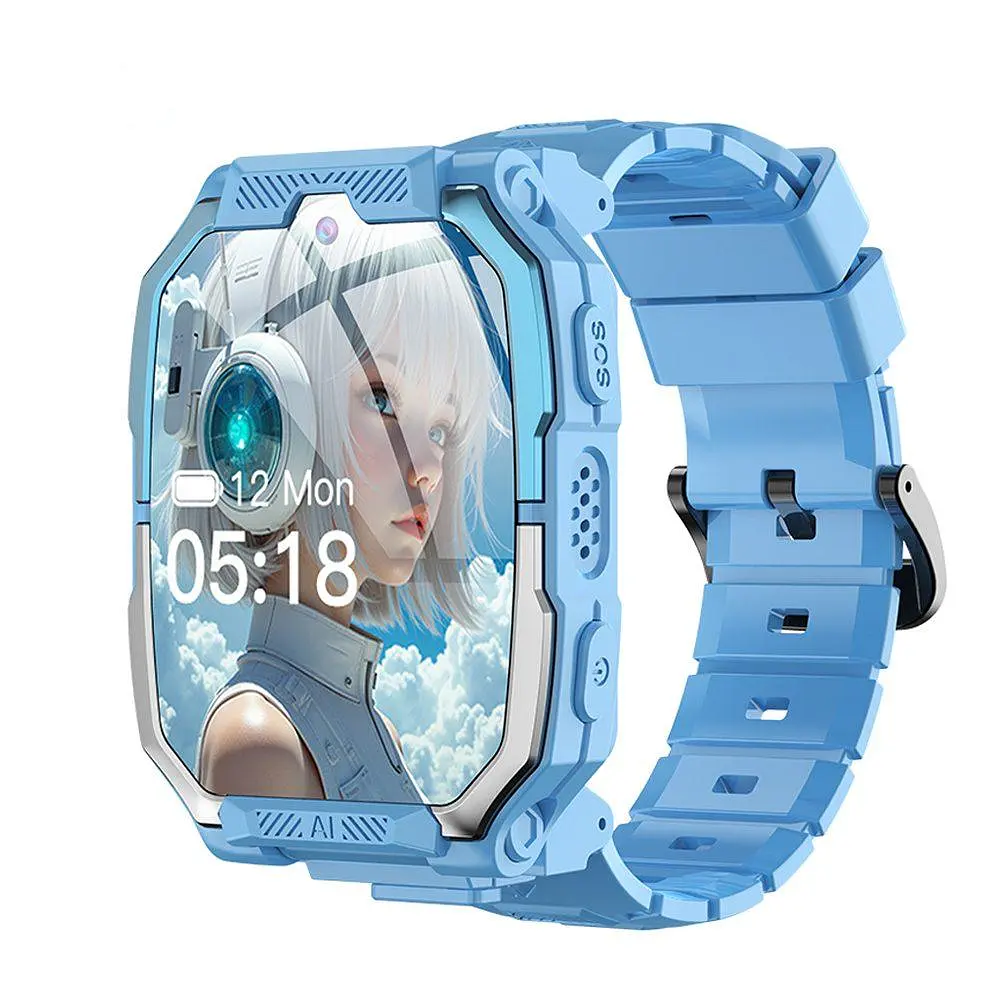 Розумний дитячий годинник Lemfo M20 з поворотно-знімним корпусом, 4G SIM карткою, GPS, прослушкою, 16GB пам’яті та TikTok, YouTube, Instagram До 5 днів роботи Синій - фото 3