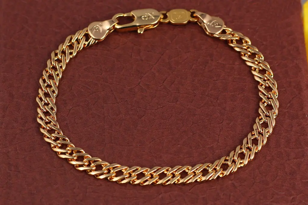 Браслет Xuping Jewelry ромб 19 см 5 мм золотистий