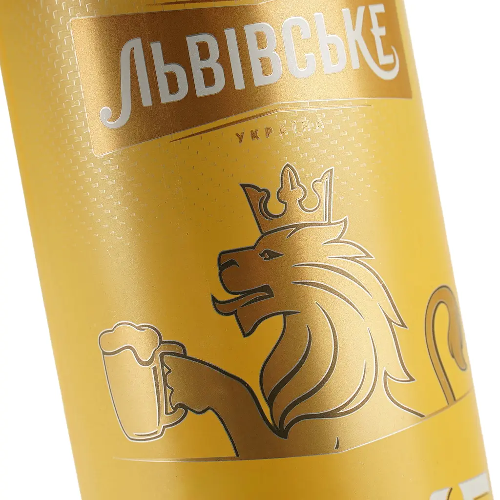 Пиво Львівське М'яке, світле, 4,2%, з/б, 0,48 л - фото 5