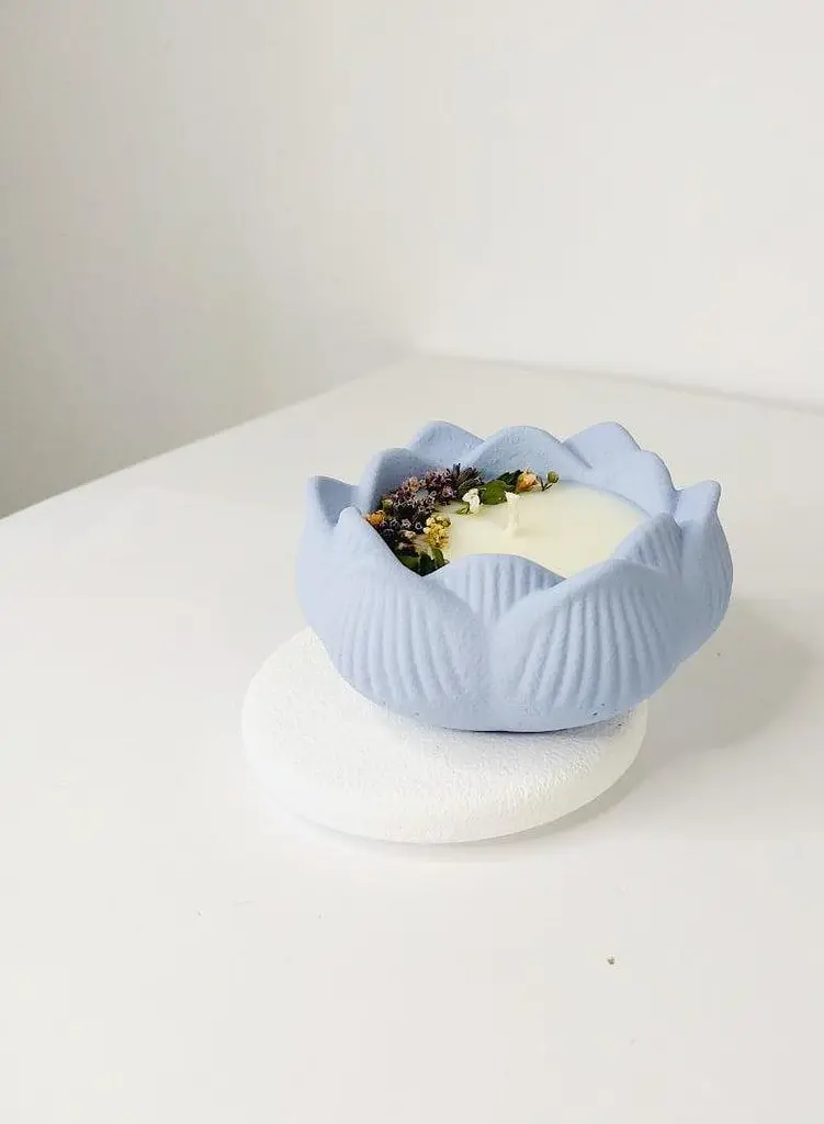 Еко свічка Svich Shop Блакитний лотос у подарунковій коробці - фото 2