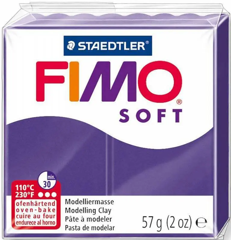 Полімерна глина Fimo Soft, 57 г., Сливова, (8020-63)