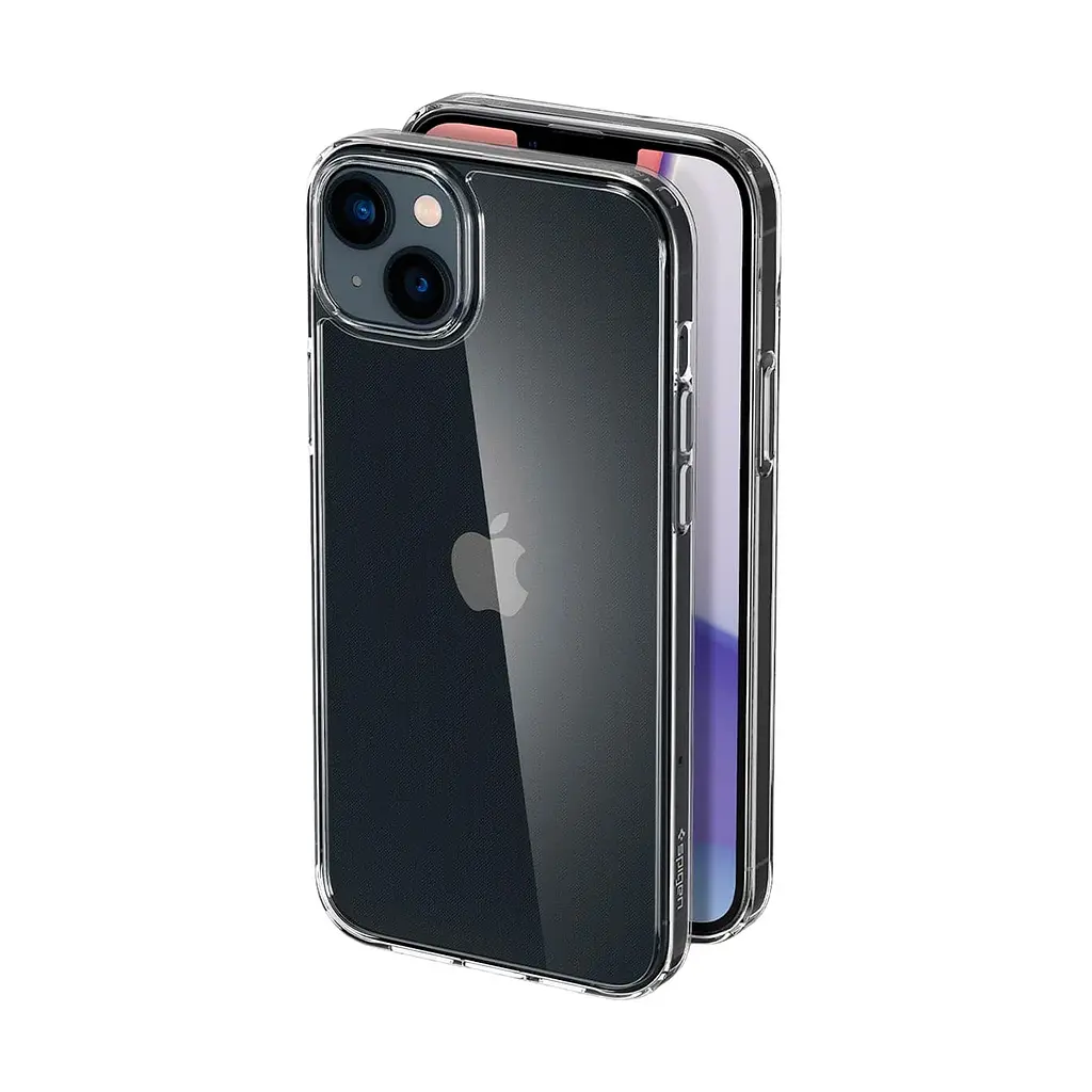 Чехол Spigen Air Skin Hybrid для iPhone 15 Plus Crystal Clear (ACS06645) + защитное стекло - фото 4
