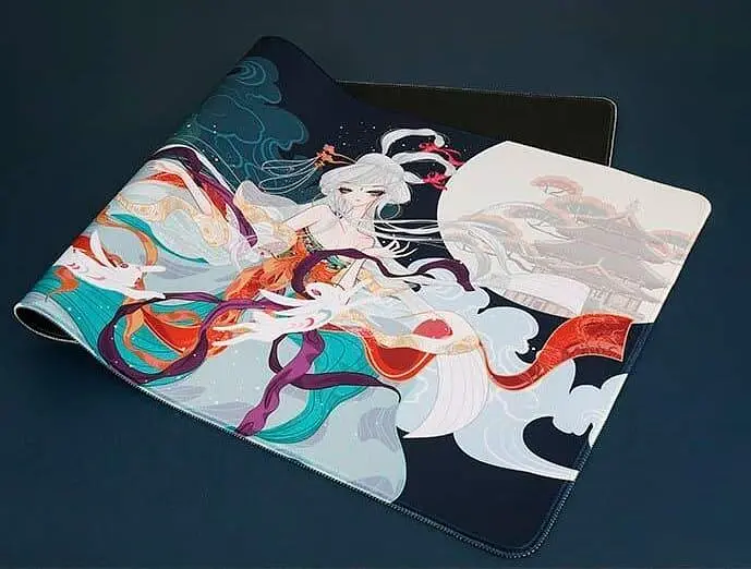 Игровая поверхность Varmilo Changъe Flying to the Moon Desk Mat XL (900х400х3мм) Green (ZDB052-01) - фото 2