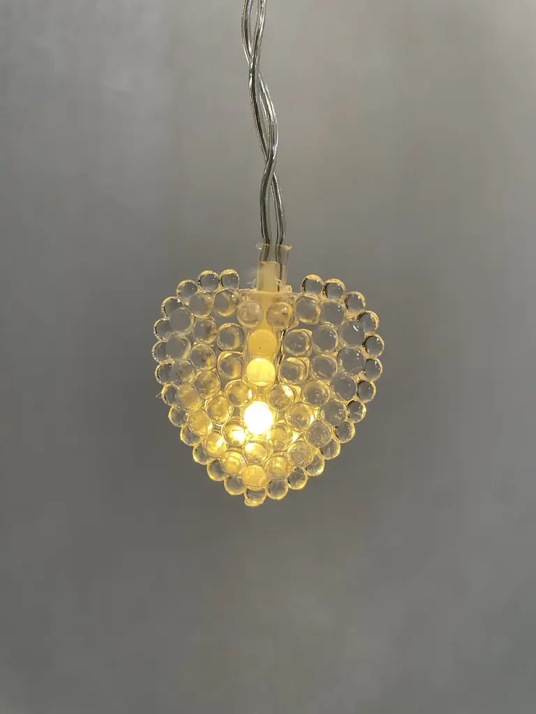 Гірлянда-штора Серце 2 x 1.5 м 192 LED теплий білий - фото 4
