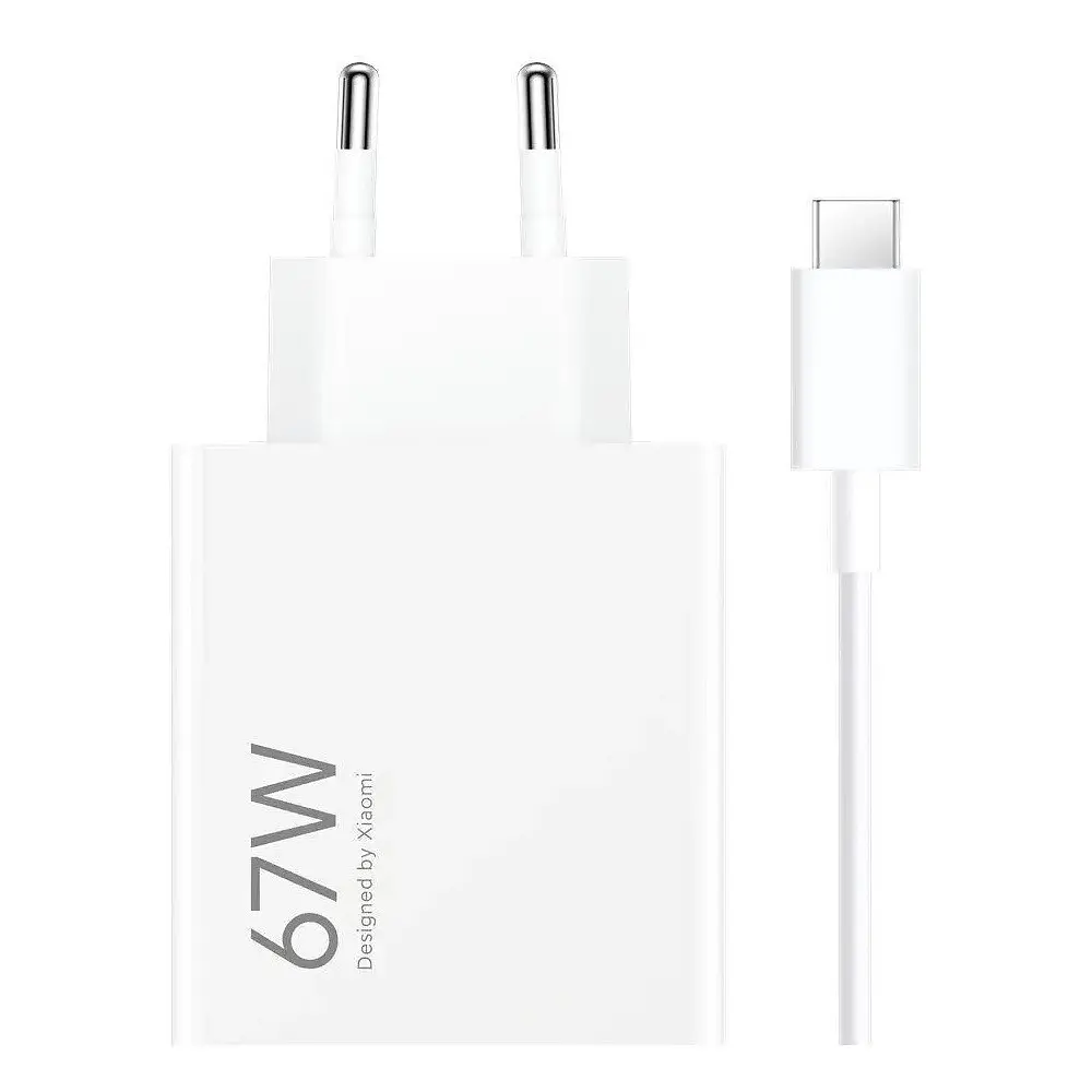 Мережевий зарядний пристрій XiaomiXiaomi 67W HyperCharge Combo (Type-A) кабель Type-C BHR9465EU White - фото 2