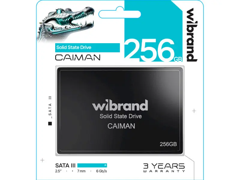 SSD-накопичувач Wibrand Caiman 2.5 256 GB (WI2.5SSD/CA256GBST) - фото 2