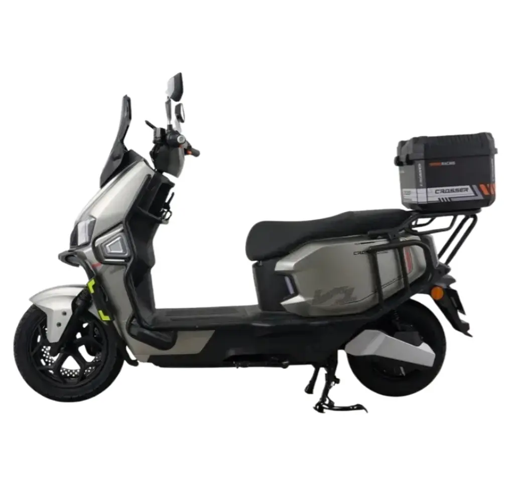 Электроскутер Двухместный Crosser V1 (2000W, 72V/23Ah) +Кофр-багажник Зеленый - фото 5