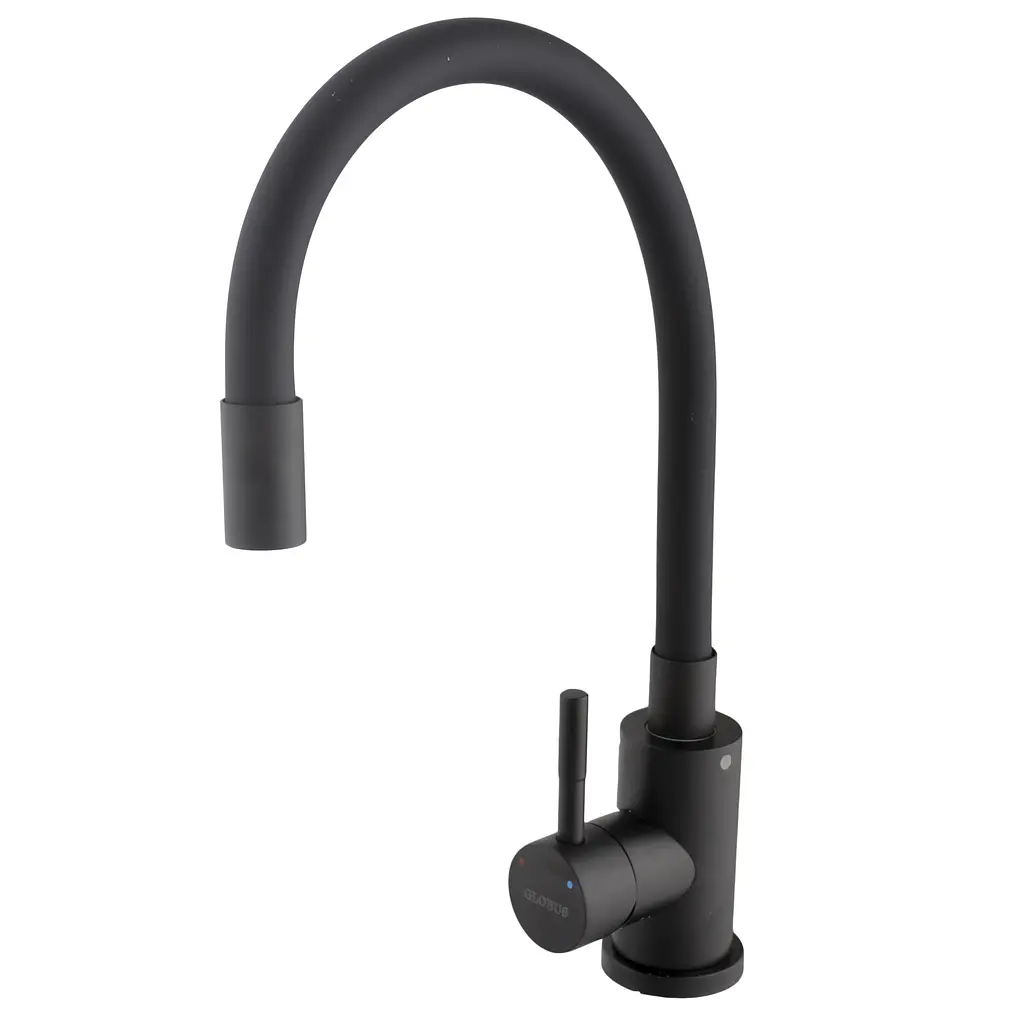 Змішувач для кухні Globus Lux Alpen SBT1-203SB-BB чорний (25761) - фото 2