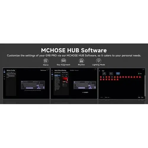 Клавіатура MCHOSE G98 Pro RGB Mechanical Flame Помаранчевий Switch Wireless (MC-G98S-5) Чорний - фото 5