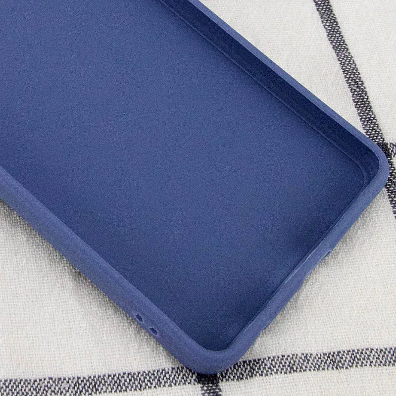 Силиконовый чехол Candy Full Camera для TECNO Spark 10 Pro Синий / Dark Blue - фото 3