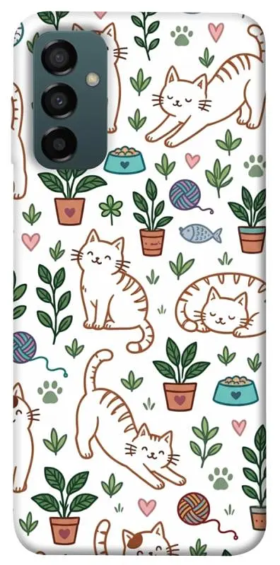 TPU чохол Demsky Cats pattern для Samsung Galaxy M34 5G