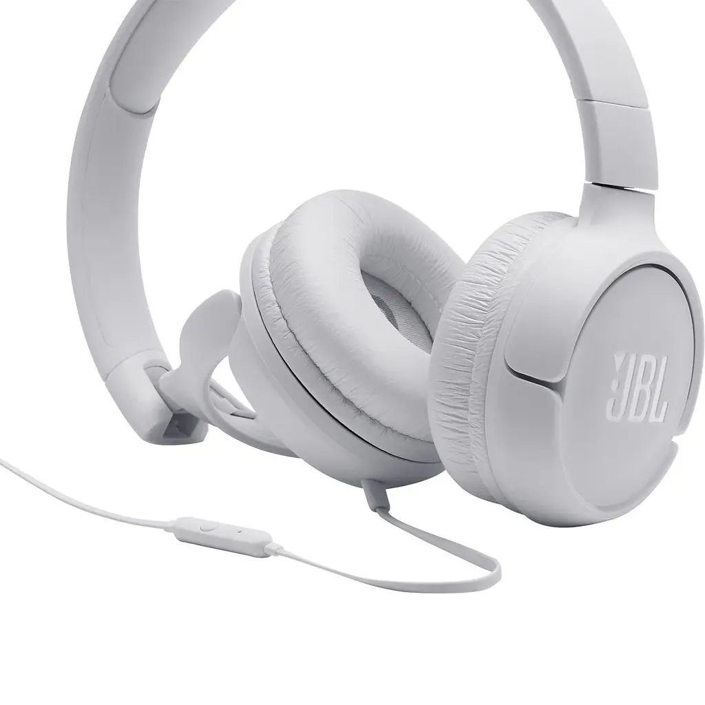Навушники з мікрофоном JBL T500 White - фото 2