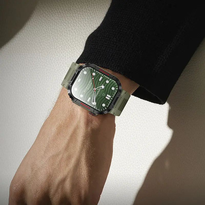 Смарт-часы Borofone BD9 Smart sports watch (call version) Green - фото 3