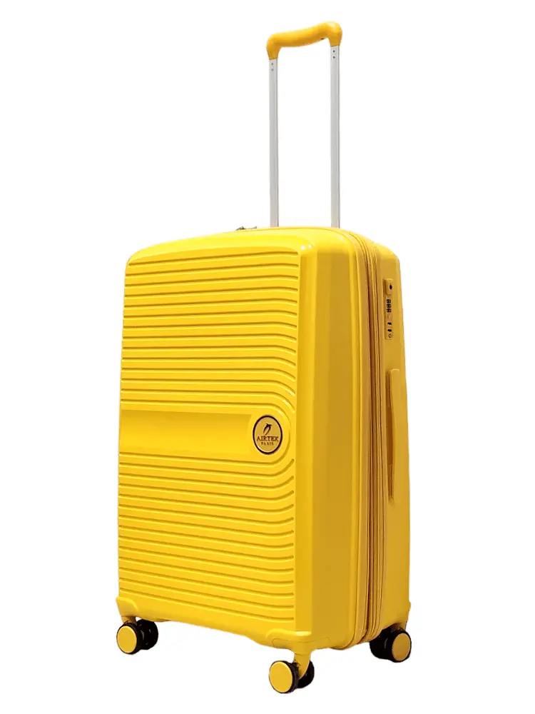 Валіза середня M поліпропілен Airtex 223 68×48×26см 68л Жовтий - фото 2