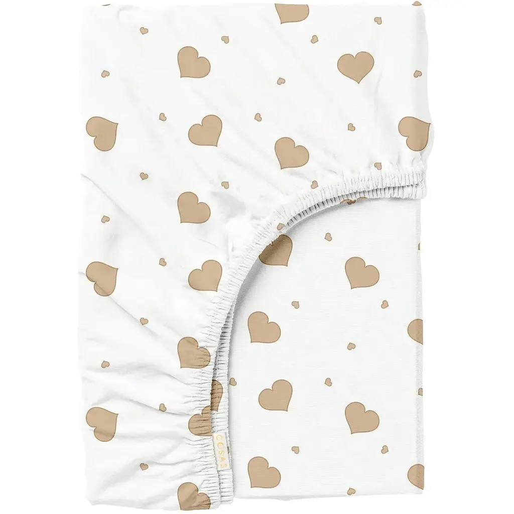 Простирадло на резинці Cosas Sand Hearts 160х200х20 см (SandHearts_160x200x20)