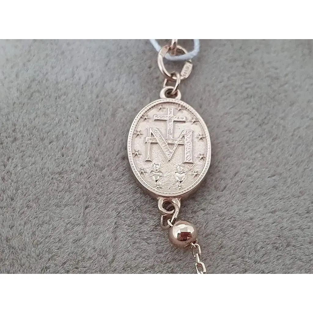 Золотий браслет Tango з Чудотворним медальйоном Пресвятої Богородиці (Якірне). 820248 18 - фото 3