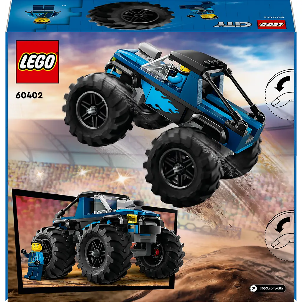 Конструктор LEGO City Синя вантажівка-монстр 148 деталей (60402) - фото 2