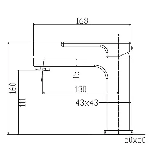 Змішувач для раковини Koer KB-10009-04 (KR5975) - фото 5
