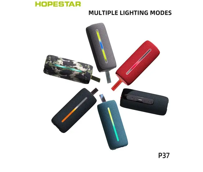 Бездротова портативна акустика - Bluetooth колонка Hopestar P37 чорна - фото 7