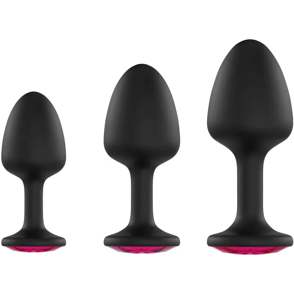 Анальна пробка Dorcel Geisha Plug Ruby L з кулькою всередині - фото 3