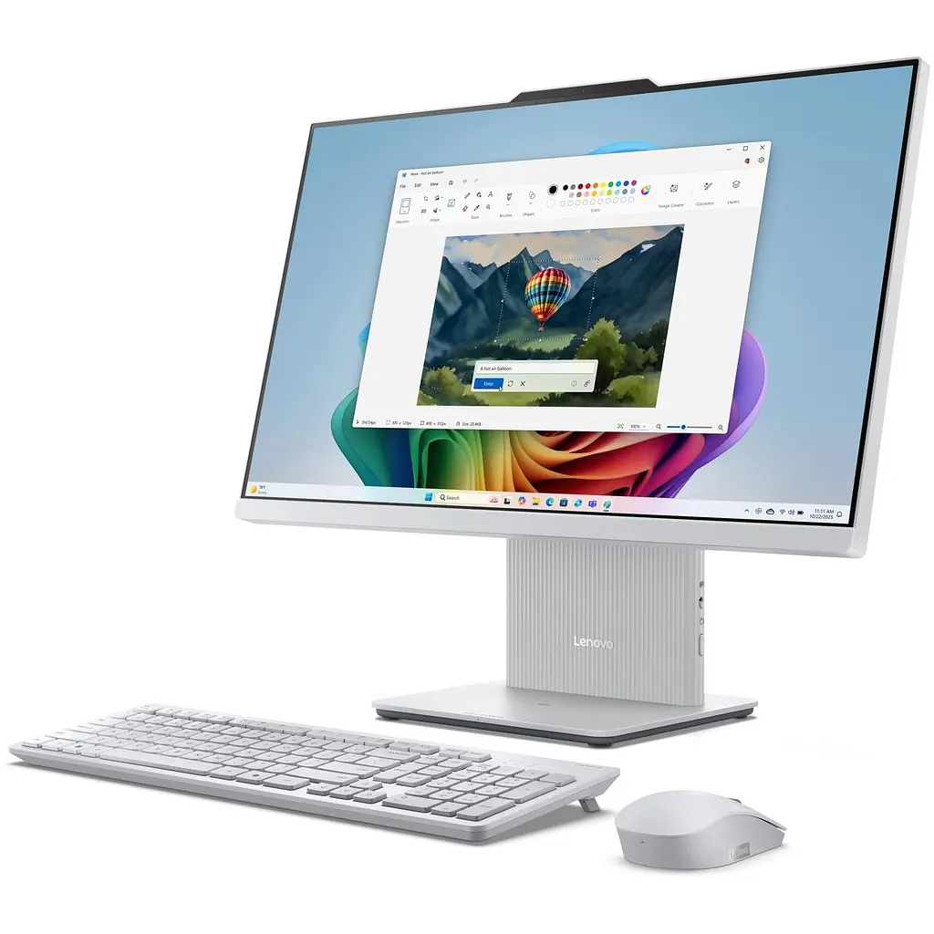 Моноблок Lenovo IdeaCentre AIO 24AKP10 23.8 FHD, Ryzen 7 250, 32 GB, 1 TB, UMA, DOS, Cloud Grey (F0JC001BUO) - фото 9