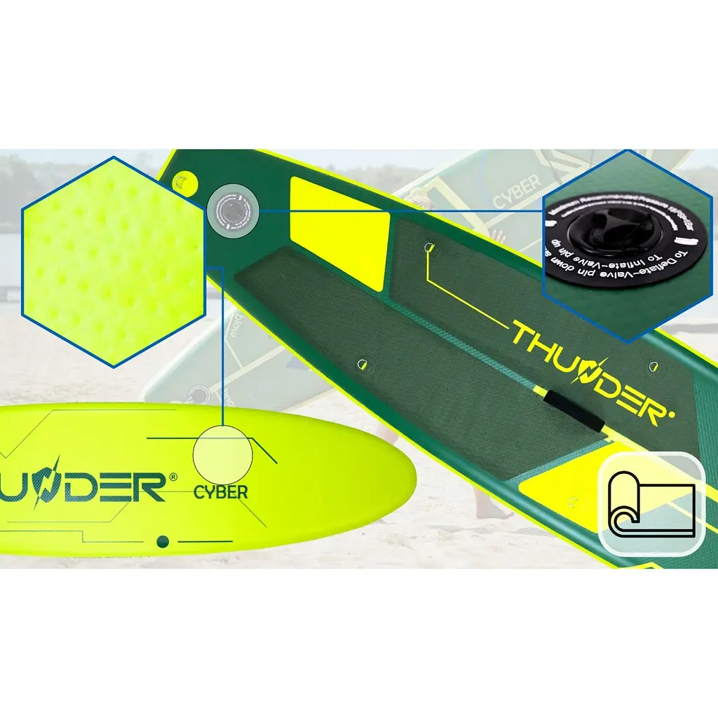 Надувна дошка SUP THUNDER Cyber 320 см з веслом - фото 2