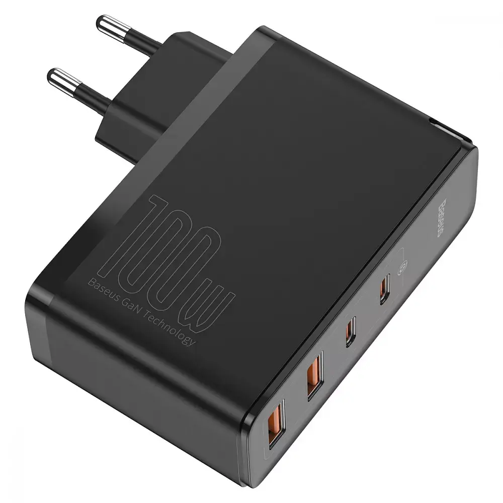 Мережевий зарядний пристрій Baseus GaN2 Pro Quick Charger 2USB + 2Type-C 100W CCGAN2P-L01 Black - фото 4