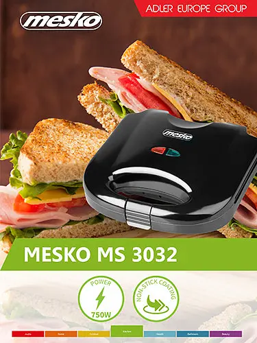 Сэндвичница Mesko MS 3032 - фото 6