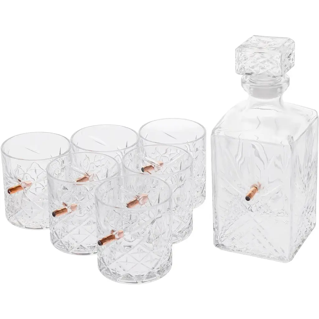 Набор посуды Gun&Fun из 6 стаканов и графина Кристалл с шаром объем 750 мл - фото 2