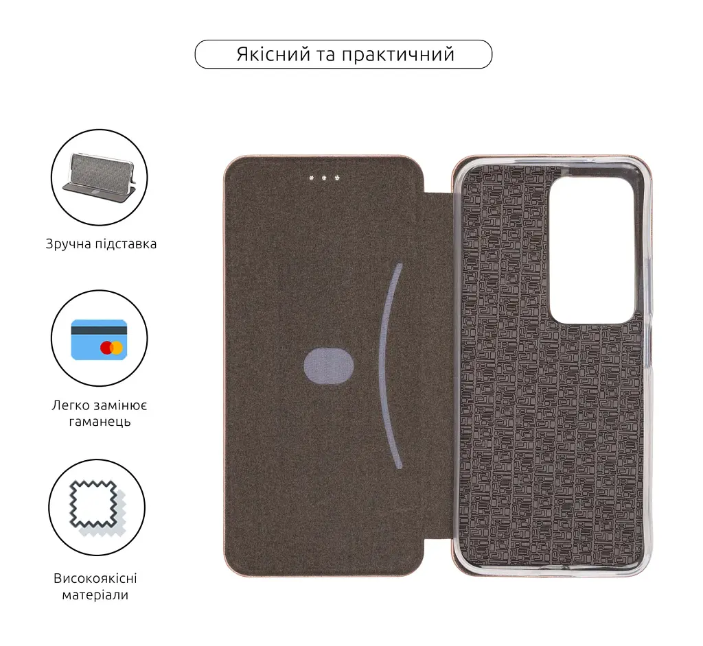 Чохол-книжка ArmorStandart G-Case для Xiaomi Redmi 15 4G Rose Gold - фото 3