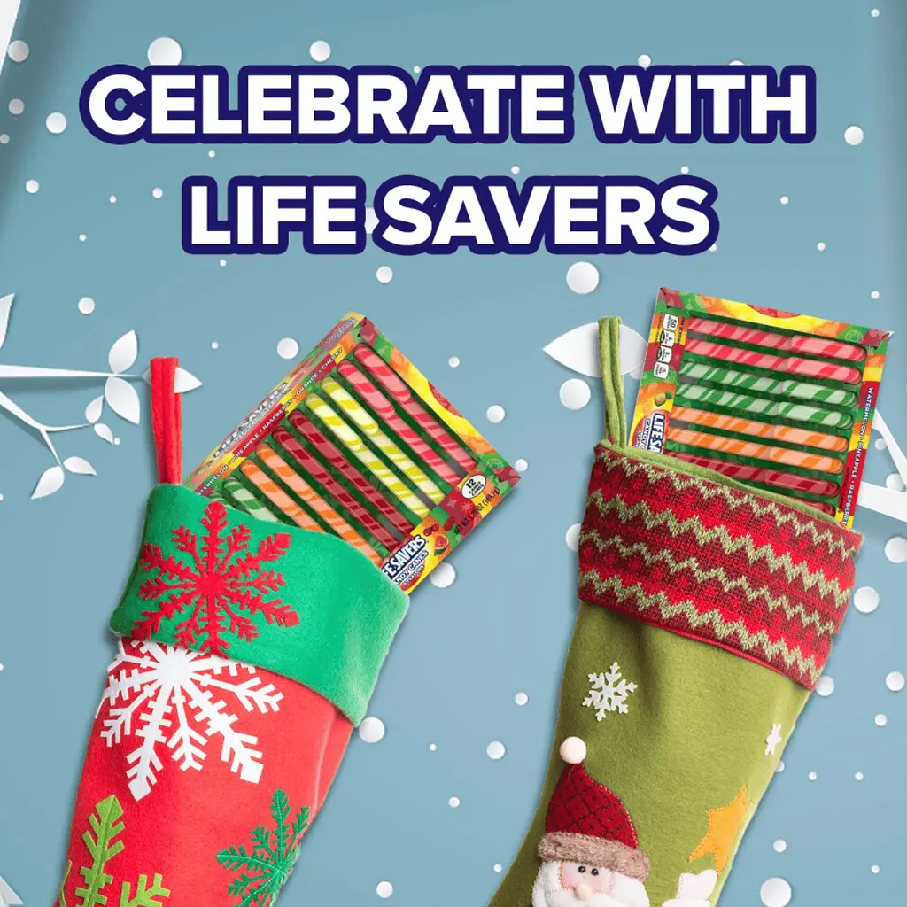 Цукерки-тростини Life Savers 5 Flavor Assorted Holiday Candy Canes 150г - фото 3