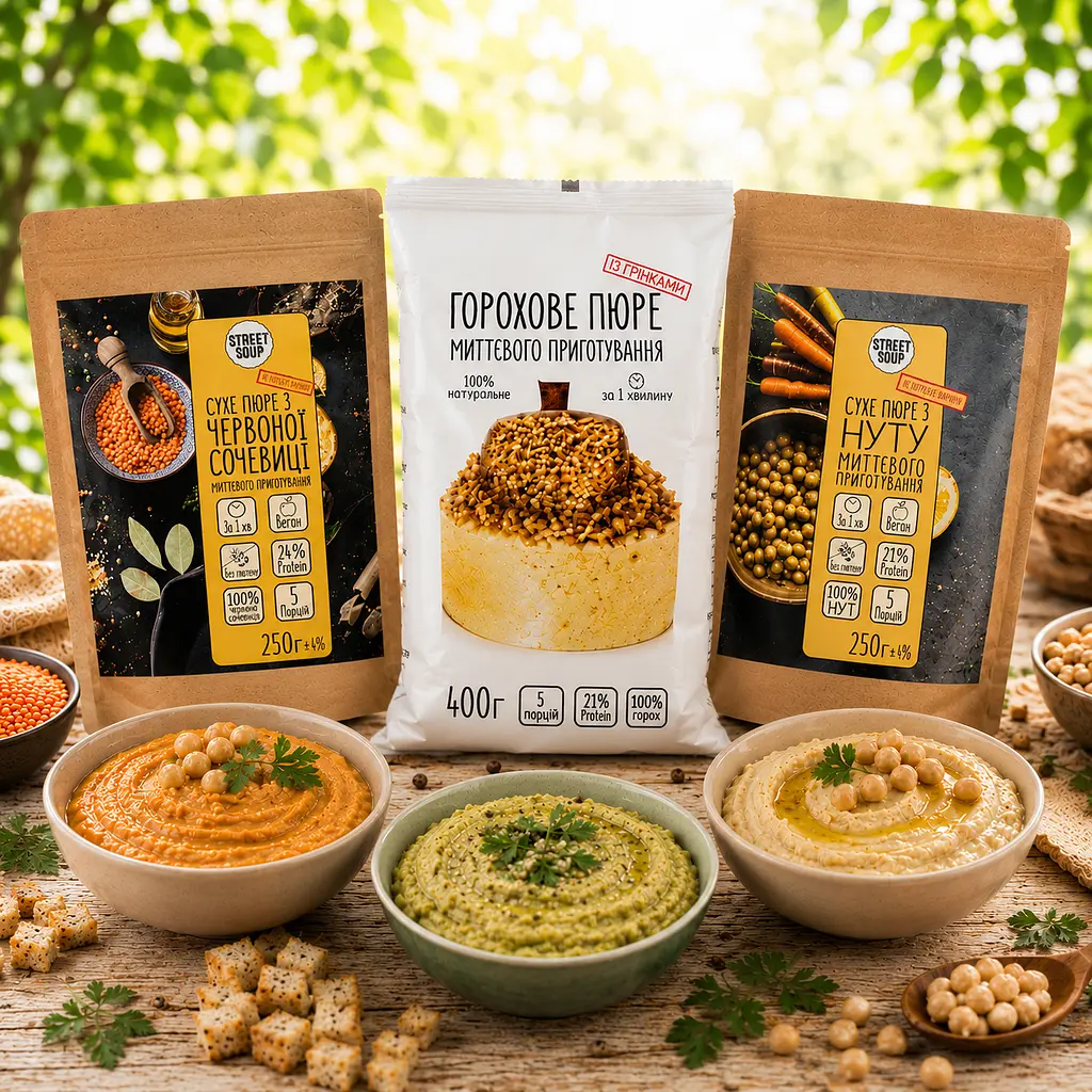 Набір натуральних бобових пюре Street Soup, 3 смаки - фото 5