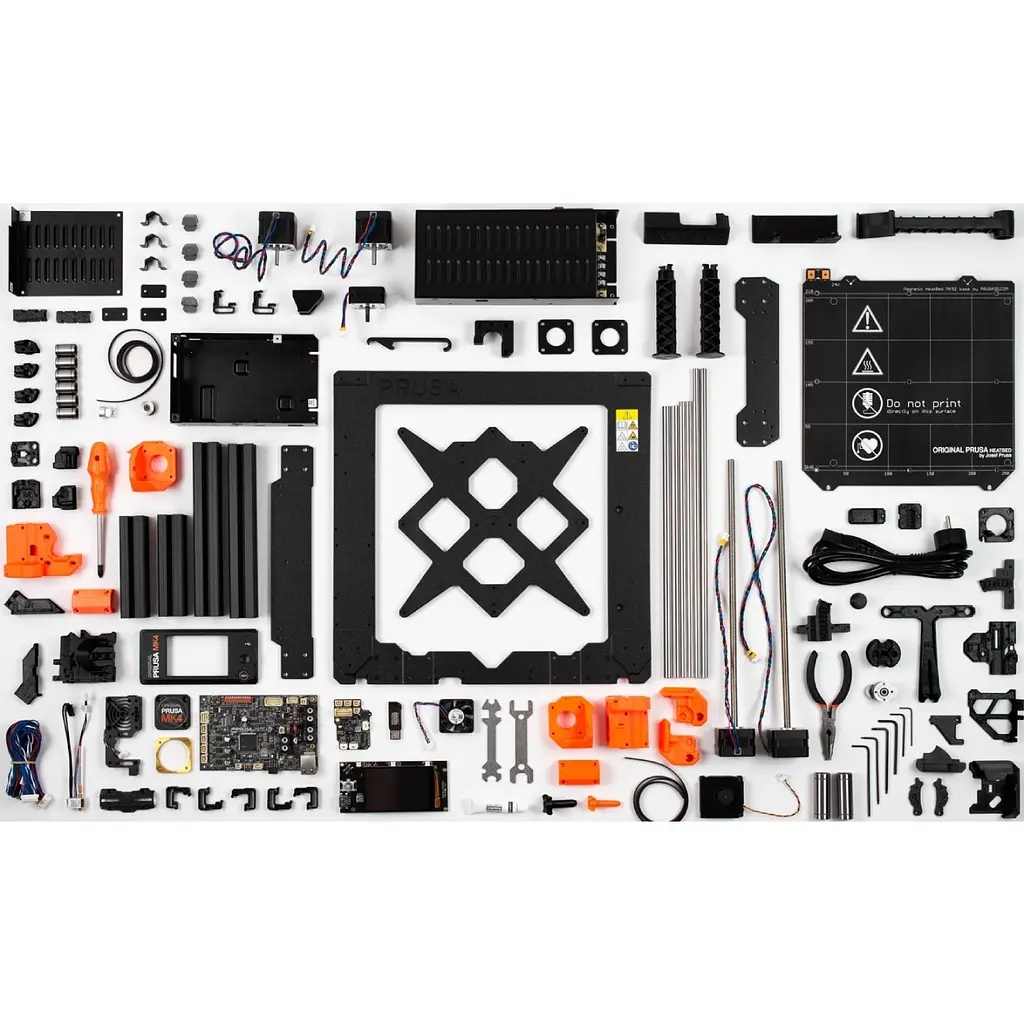 Принтер 3D Prusa MK4S Bundle KIT (FDM 1.75mm 250x210x220mm USB корпус чорний) DIY kit - фото 2
